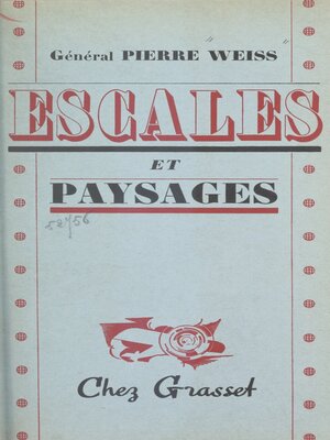 cover image of Escales et paysages